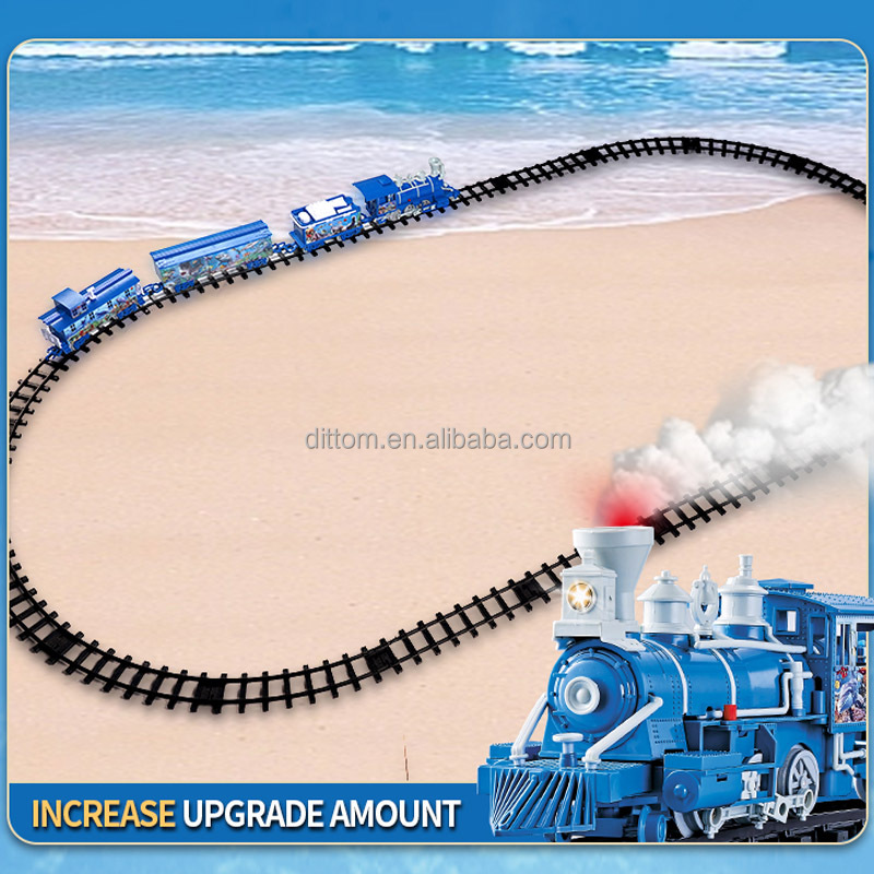 Classic Railway Sea Travel Train Track Electric Ocean Steam Classic Railway Sea Travel Train Track Electric Ocean Steam