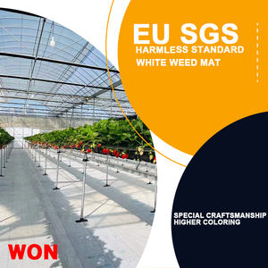 Toile de paillage tissée anti-mauvaises herbes WON, couverture de <span class=keywords><strong>sol</strong></span> personnalisée pour serre, tapis anti-mauvaises herbes réfléchissant pour serre - Product Image 5