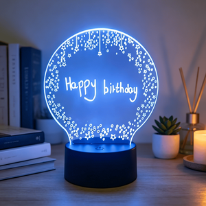 Hot Sale Cute 3D Illusion DIY Acrylic LED Night <b>Light</b> Creative Erasable Mini Blank Night <b>Light</b> with 3D Effect for Bedroom - Product Image 2