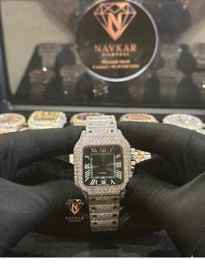 Most Selling 925 Silver VVS Moissanite Engagement <b>Watch</b> Designed For Wedding Celebrations Parties Available For Sale - Product Image 4