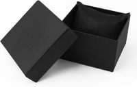Boîte de montre en papier kraft blanc bleu personnalisée Matériaux recyclés écologiques Doublure en éponge Stratification mate pour cadeaux de montre-bracelet