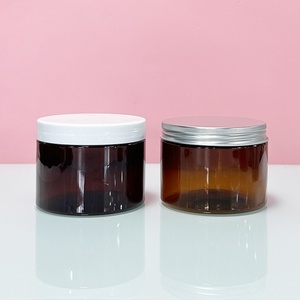 100g 200g 300g 400g Transparent PET <b>Plastic</b> <b>Jars</b> Manufacture with Silver/Gold/Rose Golden Aluminum Lid for Cream or Food - Product Image 2