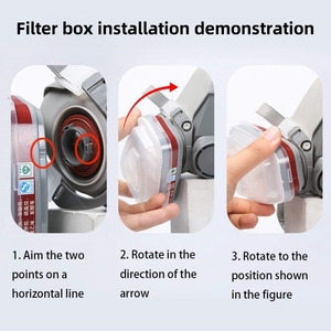 قناع نصف قناع قابل لإعادة الاستخدام بشعار مخصص من السيليكون - Product Image 6
