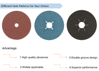 Support OEM ODM Disque en fibre de résine à trou rond en céramique violette de 4.5 pouces pour le meulage de soudure et le biseautage