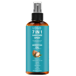 Spray capillaire sans rinçage 7-en-1 à l'huile d'argan marocaine, antipelliculaire, nourrissant, non gras, soyeux et hydratant pour tous types de cheveux 100ml - Product Image 1