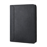 Porte-documents en cuir PU personnalisé, marque OEM SKU-F-0242, classeur à 3 anneaux, pochette pour documents, format lettre/A4, logo personnalisé