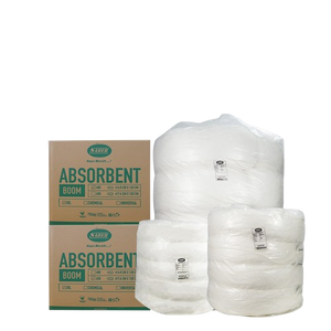 Barrera flotante absorbente de aceite SABER de alta resistencia, modelo Small Boom 400, para contención selectiva de hidrocarburos en estanques y control de superficies de drenaje. - Product Image 1