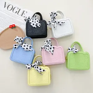 Bow Decoration Luxury Crossbody Bag Women Wholesale Fashion Girls Accessories Kids Purses Designer Princess Child Handbag