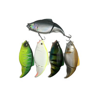 TG 180mm 131g Leurre Artificiel Bipartit Bipointe Sans Lame pour Brochet, Black-bass et Prédateurs, Équipement de Pêche