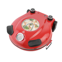 Meilleur four à cône à pain grille-pain portable avec thermomètre Pizza électrique avec poêle en argile
