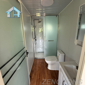 Villa conteneur préfabriquée de luxe moderne de 20 pieds, extensible, portable et pliable, avec salon et 2 chambres, pour investissement familial - Product Image 4