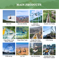 Télésiège Ropeway Sightseeing Cable Car Dirigeable Fix Grip Télésiège dans la zone touristique Zone scénique