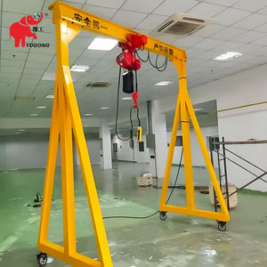 Grúa pórtico móvil portátil para taller, fabricada en China, altura de elevación de 2-6 m, capacidad de 500 kg, 800 kg, 1000 kg, 2000 kg - Product Image 1