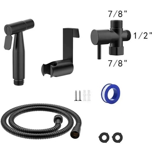 Wholesale Modern 304 Stainless Steel Wall-mounted Pressurized <strong>Toilet</strong> Spray Gun Set Nozzle Cleaner for Bathroom's Woman <strong>Washer</strong> - Product Image 1