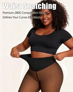 Collants chauds doublés de polaire pour femmes, taille haute, thermiques, collants d'hiver translucides, leggings fins pour temps <span class=keywords><strong>froid</strong></span> - Product Image 3