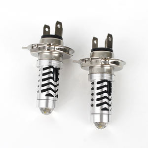 Kits de conversión de iluminación LED para motocicleta H4, Color dual, blanco, ámbar, azul, 12V-80V, Bombilla de alto brillo, Mini luz de conducción - Product Image 5