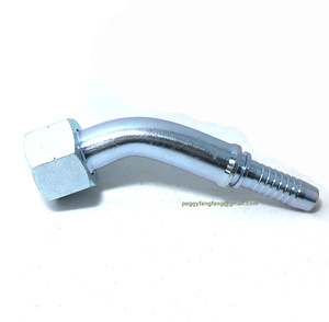 22611 BSP femmina 45 gradi raccordo tubo idraulico zinco placcato superficie di trattamento serie <span class=keywords><strong>DKR</strong></span> - Product Image 3