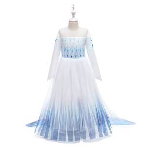 Nuevo Vestido de Princesa de Hielo y Nieve para Niñas 2026, Vestido Azul de Cristal para Cosplay, Festival, Actuación en Escenario, Fiesta de Cumpleaños, Disfraz de Carnaval - Product Image 1