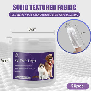 Salviette per la Pulizia dei Denti degli Animali Domestici in Tessuto Non Tessuto Ecologico OEM per il Commercio Estero, Usa e Getta per Cani - Product Image 5