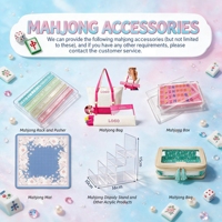 Juego de Mahjong Americano con Temática de Golf, 160 Piezas, Fichas Acrílicas, Juego de Mesa Decorativo, Regalo Festivo para Entusiastas del Mahjong