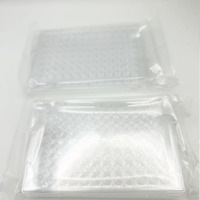 Boîte de Pétri en PP à 96 trous, plaque de culture XZPD-96H carrée transparente, emballage individuel, pour laboratoire, recherche scientifique, vente en gros, OEM, ODM