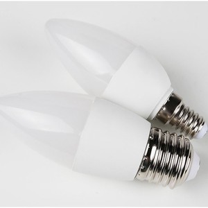 LED Candle <b>Bulb</b> E14 E27 Base 50000 Hours Lifespan Warm <b>White</b> Light Home Lighting PC Lampshade - Product Image 1