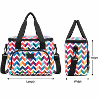 Fabrikpreis Bestseller Vlies-Thermo-Isolierte Laminierte Maßgefertigte Kleine 6er-Pack Bierdosenkühltasche mit Buchstabenmuster
