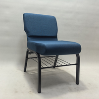 Chaise d'église et chaise d'auditorium en métal empilable avec logo, prix de gros Chine