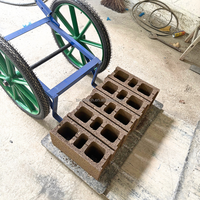 Équipement de fabrication de blocs de ciment QT4-35 pour l'Inde, petite machine de production de briques en béton, machine à blocs creux, machine à briques pleines, machine à pavés
