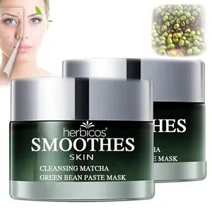 OEM Herbicos Korean Deep Cleaning Green Mask Mud Anti-Wrinkle Oil Control Facial Mask Moisturizing Firming Blackhead Remover