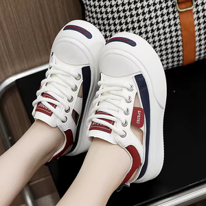 LYKU 2026 Sporty Lace-up Anti-Slip Spring Autumn Summer Hollow Breathable Thick Sole Heightening Casual Women's <b>Shoes</b> China - Product Image 3