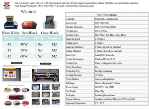 40W 50W 60W 4040 carta pop-up 3d per macchina da ricamo computerizzata con carta da taglio laser galvo aziendale