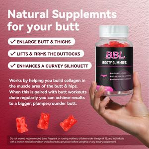 Chinaherb BBL Hip Gummies Formule Maca, Ginseng, Agripaume, Cohosh noir, Multivitamines pour l'amélioration des fessiers - Product Image 6