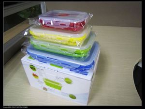 Lonchera de Silicona Plegable, Recipientes de Almacenamiento de Alimentos de Silicona que Ahorran Espacio, Gran Venta - Product Image 4