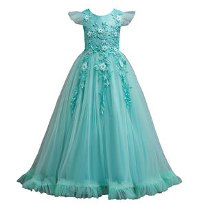 Stile occidentale abito da sposa ragazza fiore rosa tulle vestito da principessa elegante compleanno ragazza <span class=keywords><strong>abiti</strong></span> da festa <span class=keywords><strong>per</strong></span> 8Y - Product Image 6