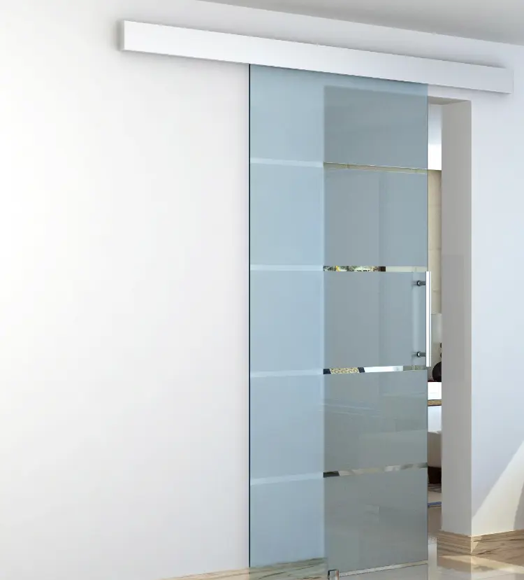 Modern aluminum glass sliding door