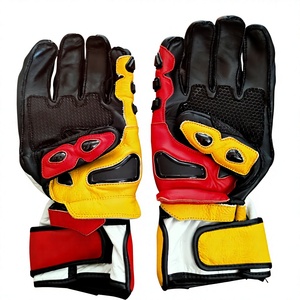 Guantes de Motociclismo de Cuero Transpirables Unisex Más Vendidos, con Logotipo Personalizado, Cierre Completo, para Carreras en Carretera - Product Image 2