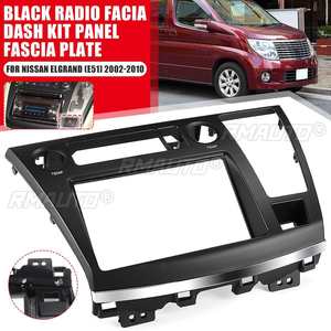 กรอบวิทยุติดรถยนต์สีดำ ชุดแผงหน้าปัดวิทยุติดรถยนต์สำหรับ Nissan Elgrand E51 2002-2010 ชุดติดตั้งวิทยุสเตอริโอ DVD ชุดแผงหน้าปัดอะแดปเตอร์ - Product Image 1