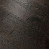 Parquet en bois d'ingénierie à 2 couches BBL, chêne antique traditionnel, avec noyau SPC et placage bois, système de pose Valinge Click, brossé à la main