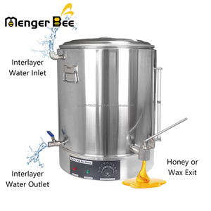 New Double-deck Stainless Steel Honey Filter Heater Tank with Strainer 70L Capacity 30-110C <b>Temperature</b> <b>Control</b> - Product Image 2