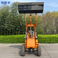 WGZN Minicargadora diésel compacta 4x4 de fácil reparación con cucharón articulado para agricultura y construcción