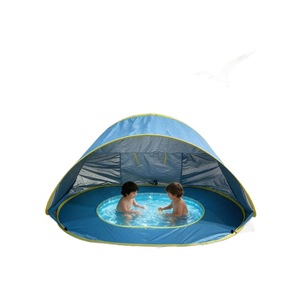 Tente de plage pop-up avec piscine, ouverture rapide pour bébés et tout-petits, abri solaire, aire de jeux aquatique extérieure - Product Image 4