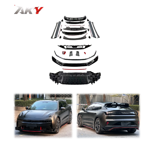 High Quality New Zeekr 001 Bodykit 2024 Upgrade FR Style Bumper Front Lip Rear Diffuser Side Skirt Spoiler Top Wing Bolt-On
