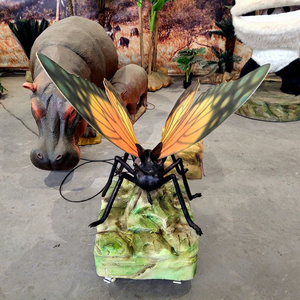 Magnifique modèle d'insectes animatroniques en forme de papillon avec contrôle par capteur radar pour utilisation en extérieur et en intérieur - Usine de dinosaures de Chine - Product Image 1