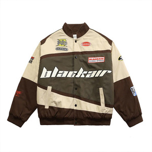 Giacca in Pile PU di Lusso con Bottoni e Ricamo a Catena, Stile Hip Hop, <span class=keywords><strong>Cappotto</strong></span> da Biker per Uomo, Produttore di Giacche - Product Image 3