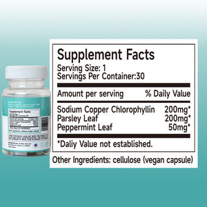 自社ブランドの体臭除去サプリメント、クロロフィル体臭除去カプセルの卸売販売 - Product Image 6