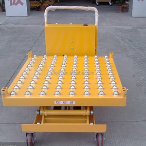 Certificado Ce Control de pie personalizado 1,5 T portador herramientas de mercancías rodillo móvil etapa hidráulica plataforma de mesa elevadora de tijera - Product Image 3