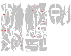 Pour Spring <span class=keywords><strong>Sprint</strong></span> 150 Invisible Car Suit <span class=keywords><strong>Film</strong></span> TPU Protection complète du corps Autocollant de peinture - Product Image 6