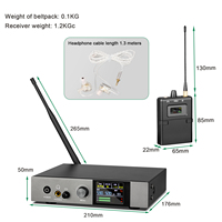 Système de monitoring intra-auriculaire sans fil UHF stéréo K24 professionnel de haute qualité pour la scène, l'enregistrement, la monitoring des batteurs, des chanteurs et des éclésions rythmiques