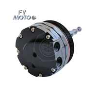 Tutup Filter pendingin oli Billet CNC tutup AN10 fitting & 2 port Sensor untuk BMW M52 M54 M56 E46 E39 E60 E61 X3 X5 Z3 Z4